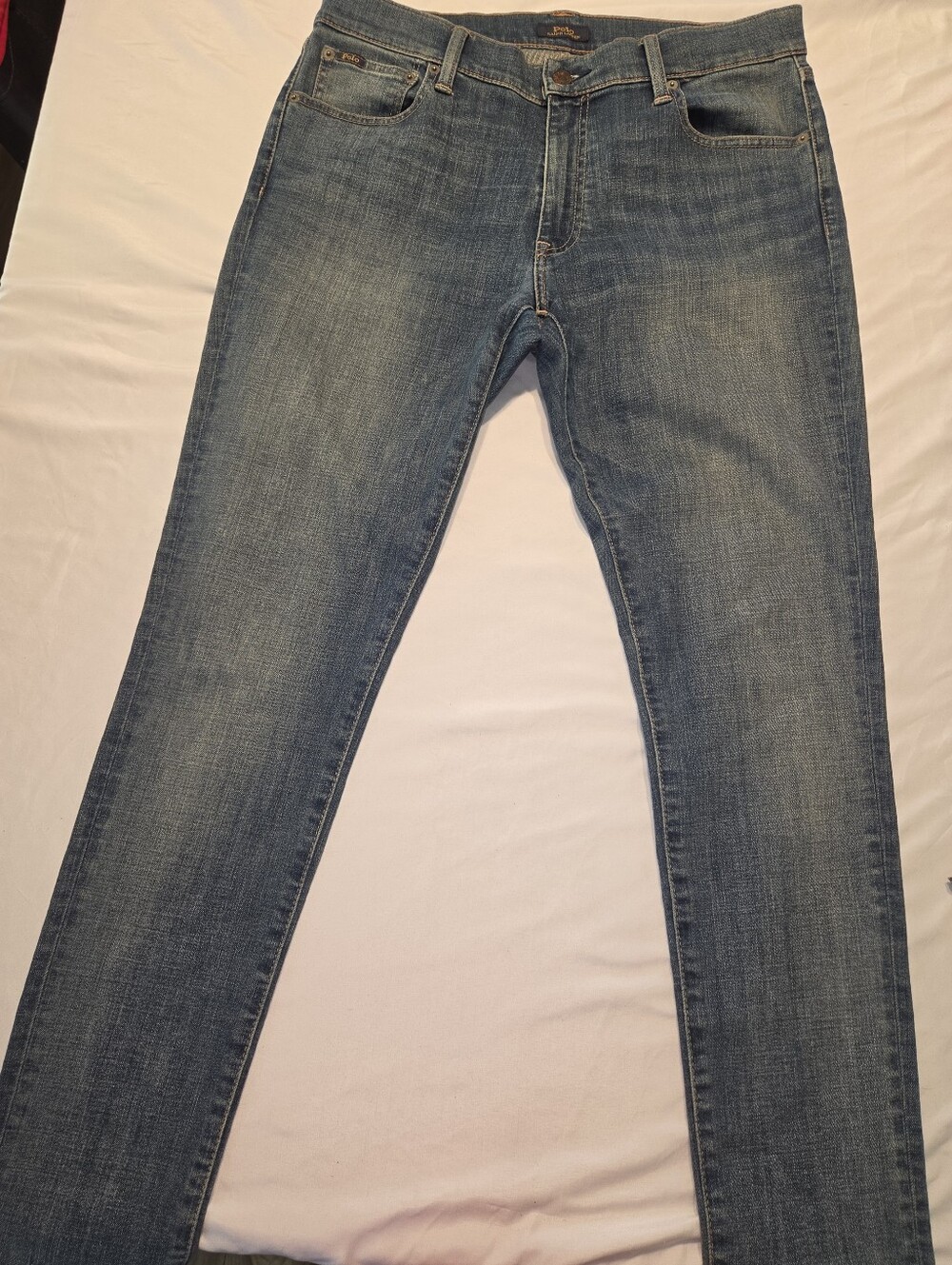 Polo by Ralph Lauren Woman's Blue Jeans with Gold Stitching